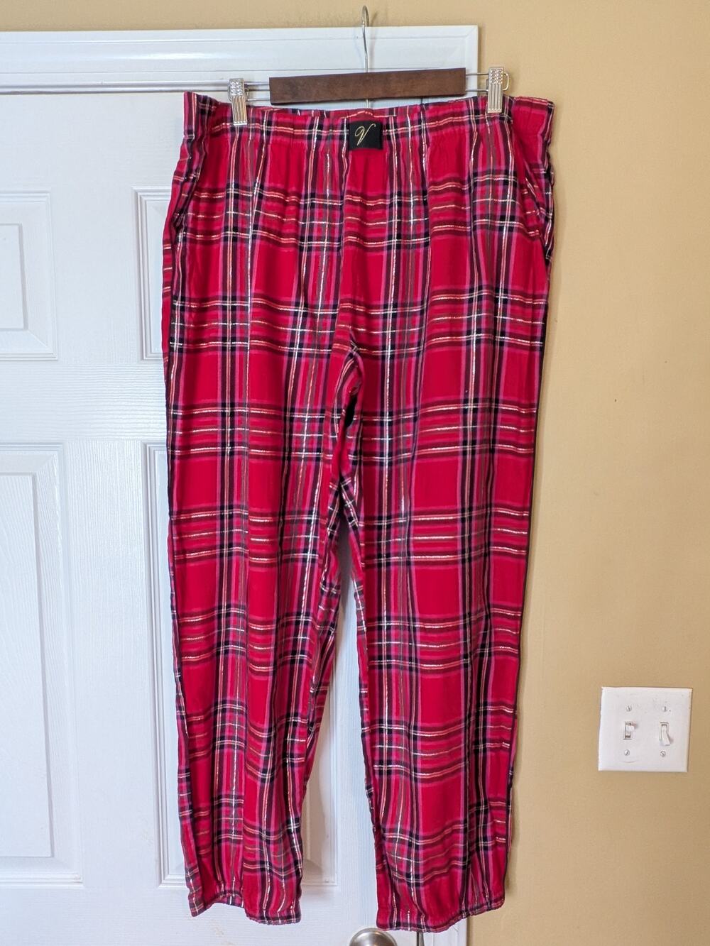 Victoria’s Secret Red Plaid Tartan Pajama Pants NWT Size XL Christmas Holiday